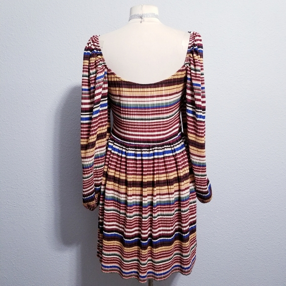 Zara stripe vintage style dress MEDIUM - Picture 2 of 6